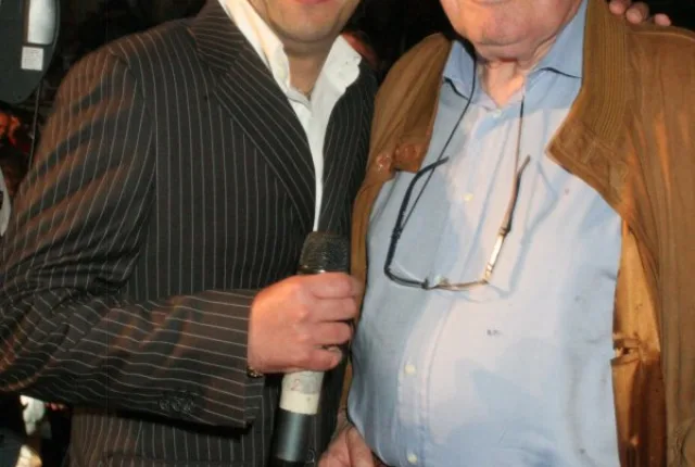 Roma, 9 maggio 2009. Insieme al grande Rino Tommasi. Foto E.Spallazzi. 