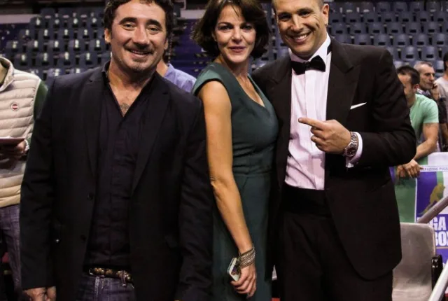 Viterbo, 27 Settembre 2014. Insieme a Claudia Gerini e Federico Zampaglione. Foto ActivaFoto