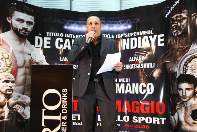 Roma, 1 Maggio 2015. Cerimonia del peso evento BBT. Foto F.Alfano